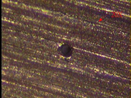 Dispositivo Mo microforato con laser